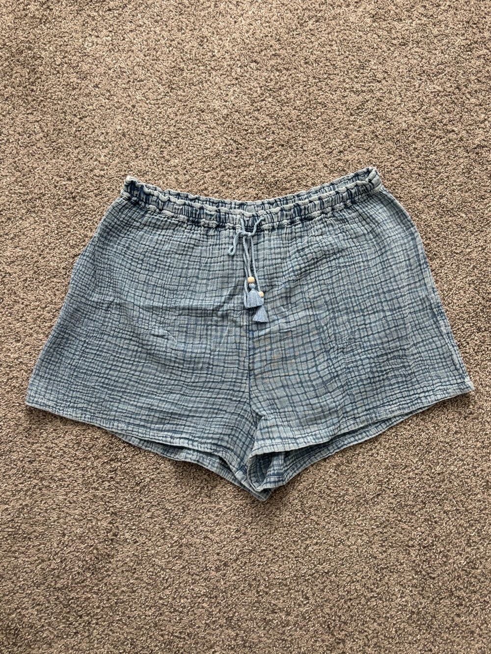Faherty Light Blue Cotton Gauze Women’s Shorts